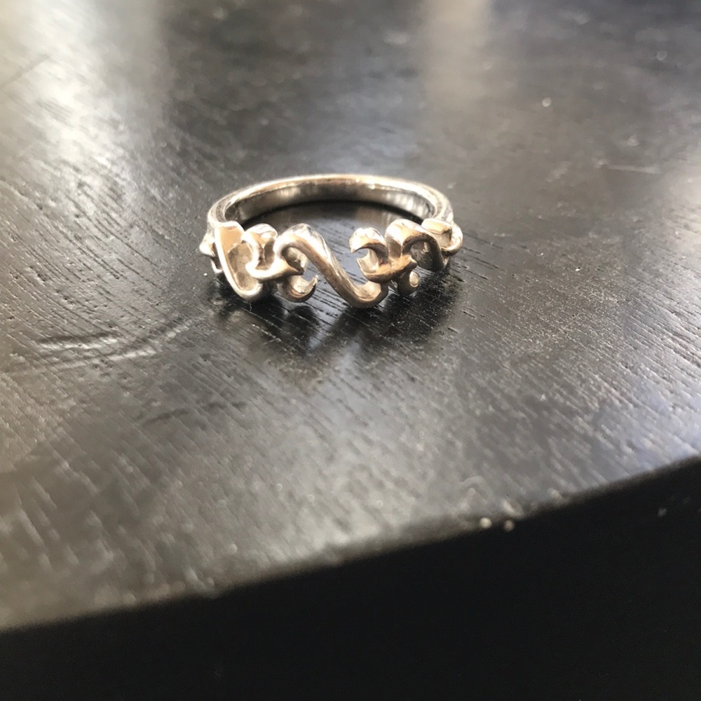 Kay jeweler half heart shaped ring